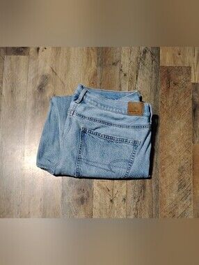 American Eagle Outfitters 90s Low Rise As Straight Jeans Women's Size: 16